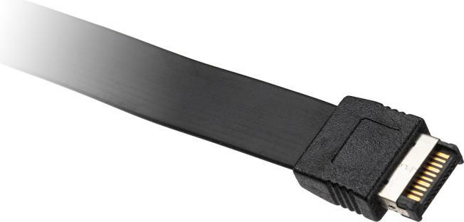 Image du produit InLine Cache de slot USB Typ-C vers USB 3.1 Panneau frontal Key-A interne (0.30 m, USB 3.2 Gen 2)