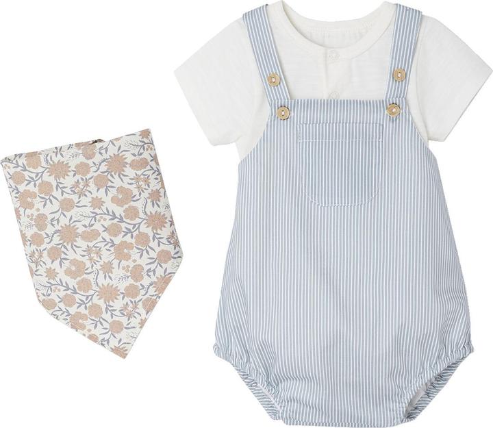 Immagine prodotto Vertbaudet Baby-Set: Kurzoverall, Body & Halstuch (74)