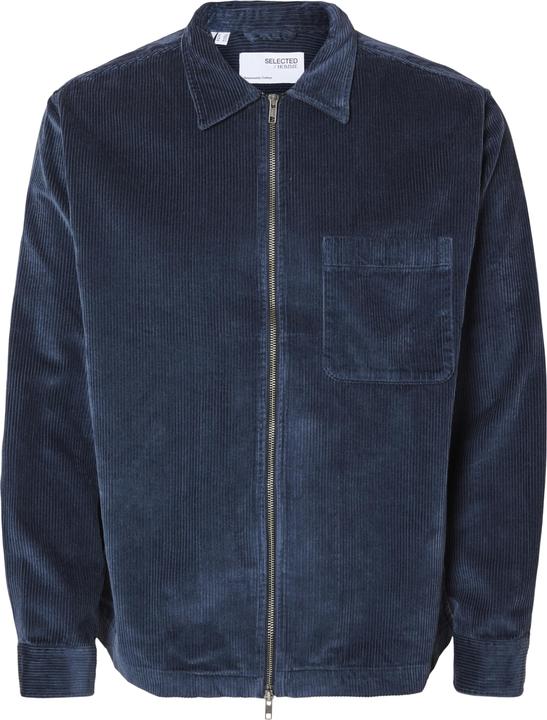 Selected Homme Slh-Jake Cord Overshirt Ls Zip Noos (S)