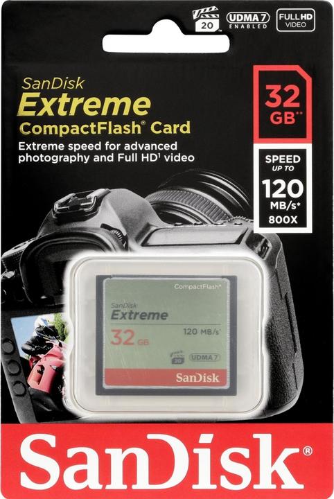 Produktbild SanDisk Extreme Compact Flash (32 GB, CF)
