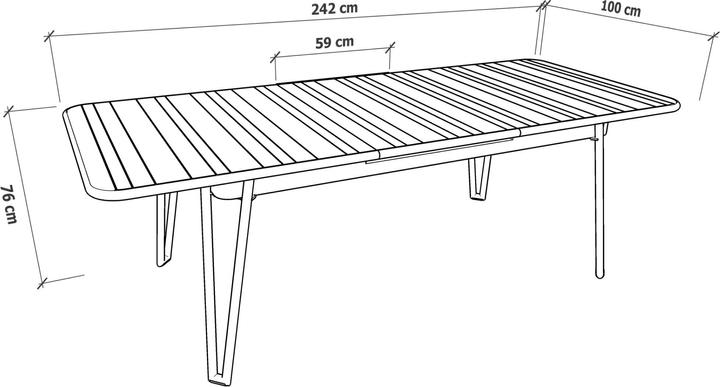 Produktbild Ezeis AMBROISE ausziehbarer Esstisch Preis für 1 Stück (242 cm)
