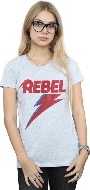 Immagine prodotto David Bowie Distressed Rebel Maglietta Donna (XXL)
