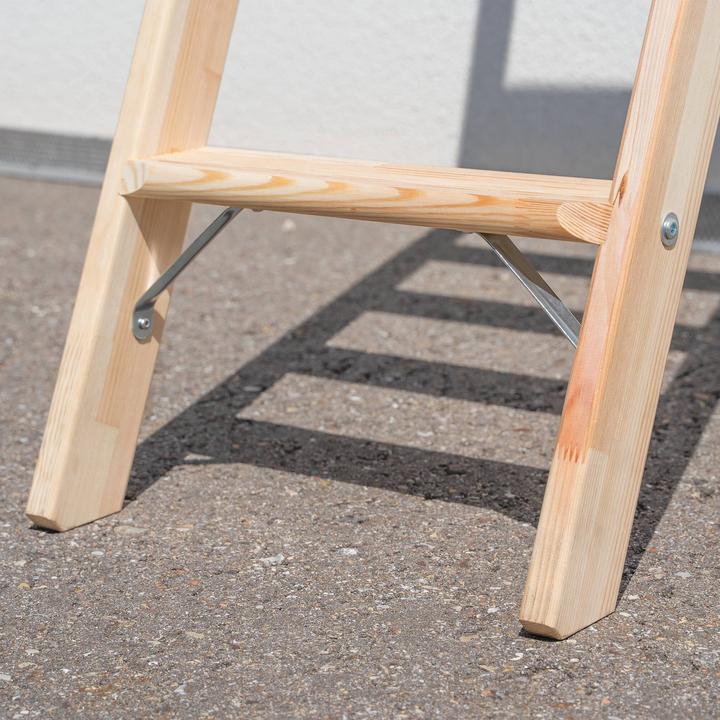 Produktbild Munk Stufen-Anlegeleiter Holz ohne Traverse 8 Stufen (Anlegeleiter, 219 cm)