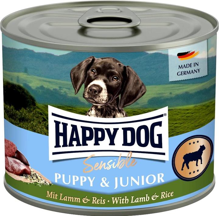 Produktbild Happy Dog Nassfutter Sensible Puppy Lamm & Reis, 200 g (Junior, 1 Stk., 200 g)