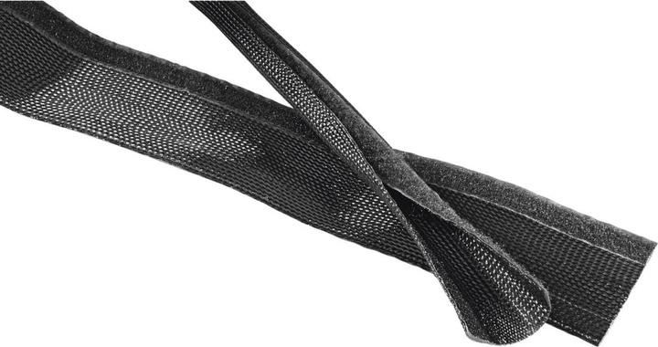 Productafbeelding Hama Flexibele stoffen beschermslang, universeel, 20 - 40 mm, 1,8 m, zwart (Kabeldoorvoer, 180 cm)