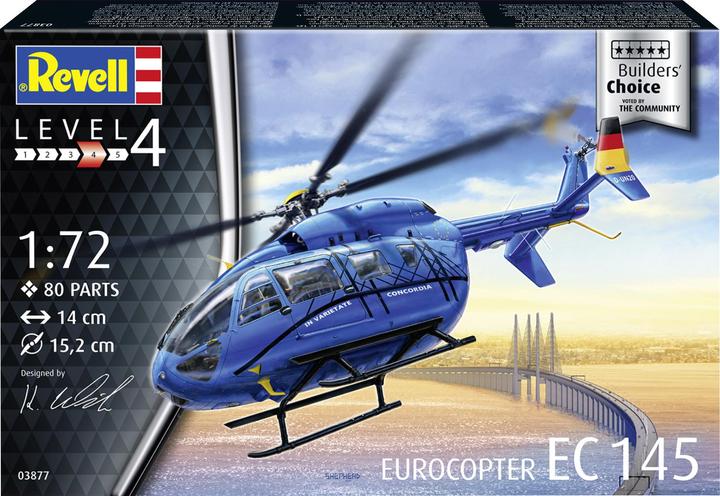 Produktbild Revell 63877 EC 145 Builders Choice Helikopter Bausatz 1:72