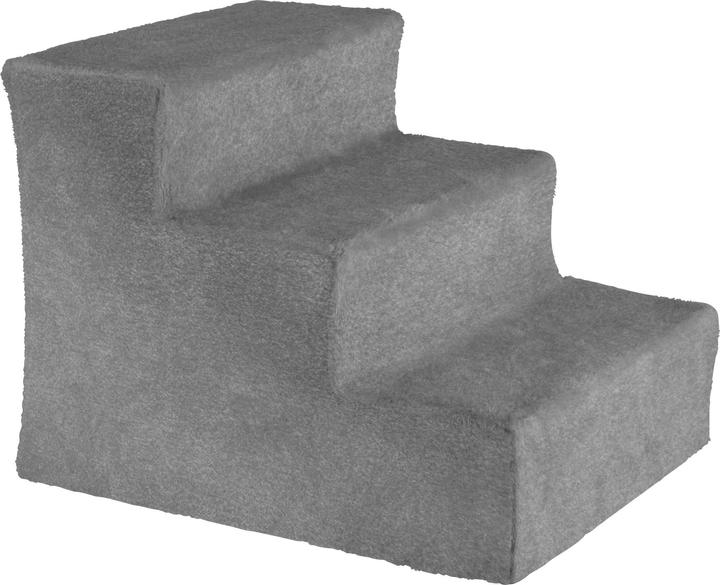 Actual product image tectake Escalier pour animaux domestiques Paw Path avec housse en peluche 37 x 45 x 34,5 cm (Dog, Cat)