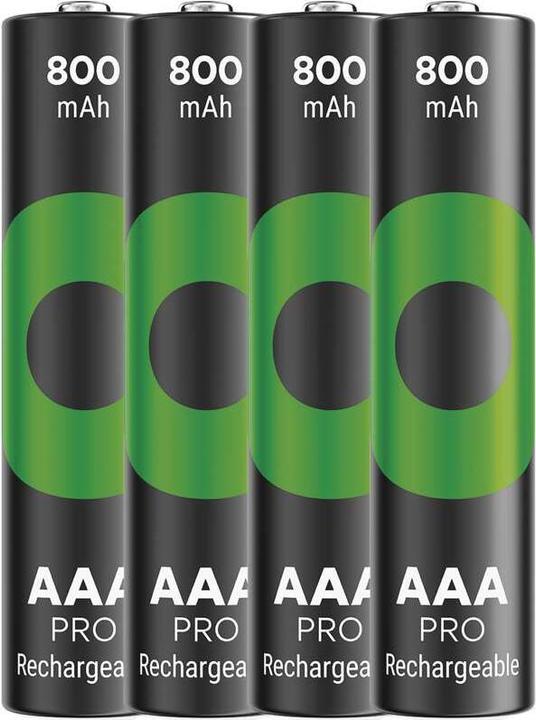 Produktbild GP Batteries GP Nab??jec?? bat. ReCyko Pro AAA (HR03) - 4ks (4 Stk., AAA, 800 mAh)