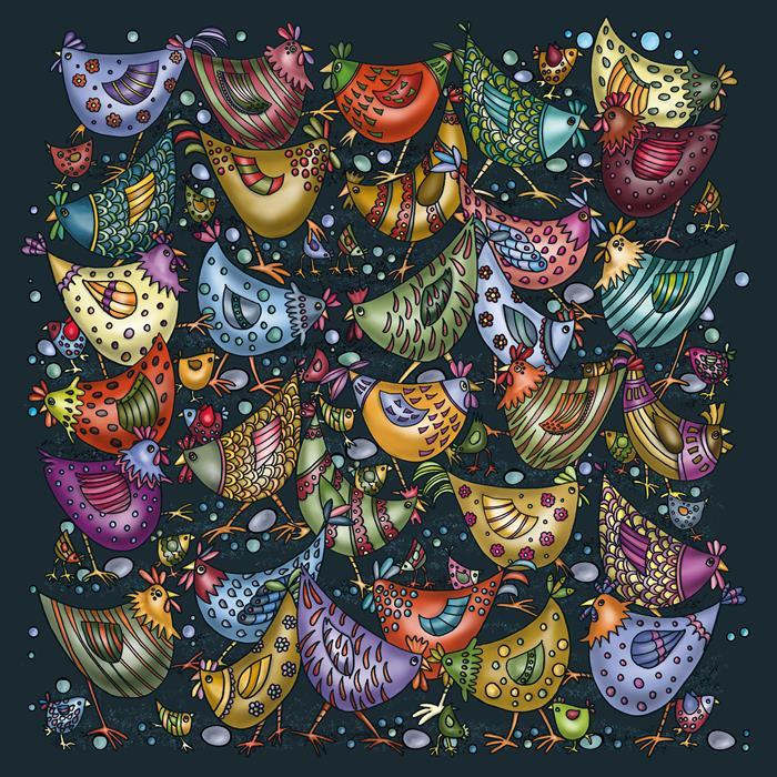 Actual product image Curiosi Puzzle Palapeli chicken pile (248 pieces)