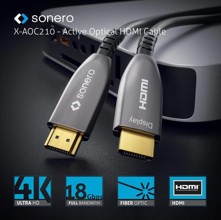 Actual product image Sonero Cable Premium Cert. Active HDMI 30 m (30 m, HDMI)