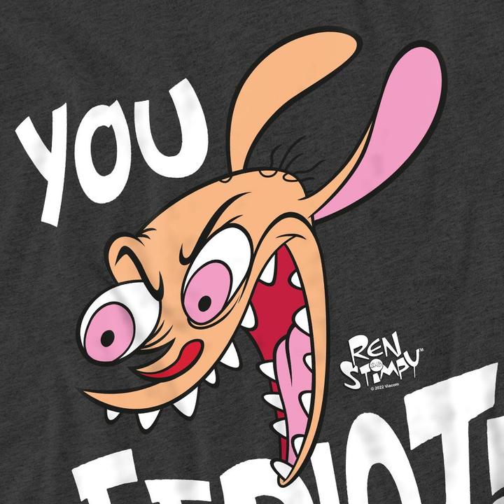 Image du produit Ren & Stimpy - T-shirt YOU EEDIOT! - Adulte (3XL)
