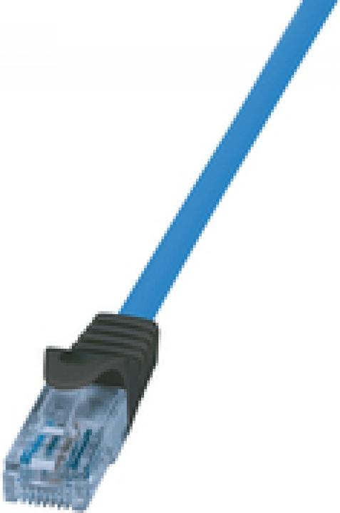 Produktbild LogiLink Premium Patchkabel, Kat.6A, U/UTP, blau, 50 m ungeschirmt, starre Kupferadern, geeignet für 10G/P... (U/UTP, CAT6a, 50 m)