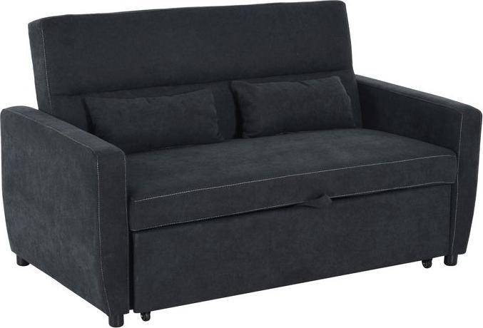 Swisshandel24 Schlafsofa, Klappsofa, 2-Sitzer Stoffsofa, Bettsofa, Sofa mit Schlaffunktion, Sofagarnitur, Verstell (Bettsofa, 2-Sitzer)