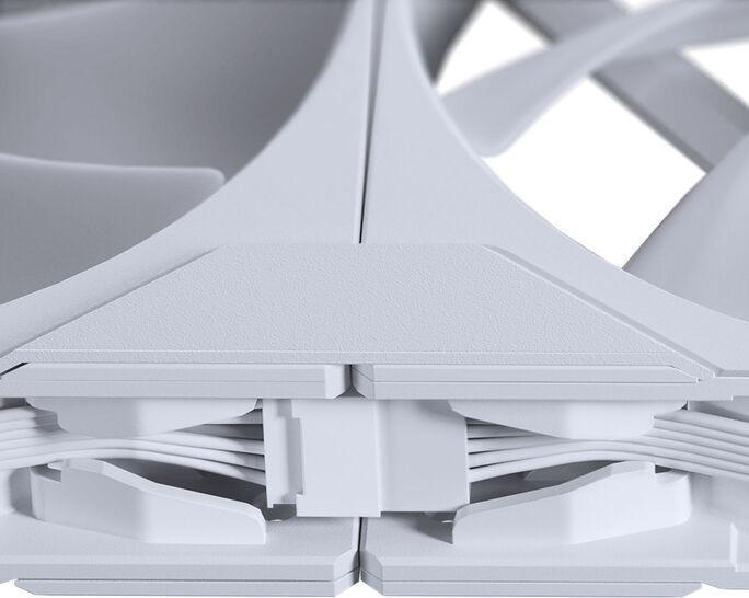 Actual product image Phanteks M25 Gen2 PWM D-RGB fan, 3-pack - 120mm, white (120 mm, 3 x)