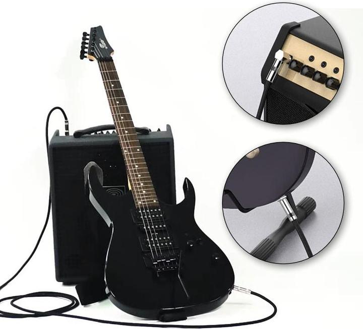 Produktbild Hermex Musikinstrumentenkabel 2m Audiokabel Klinkenkabel Gitarrenkabel (2 m)