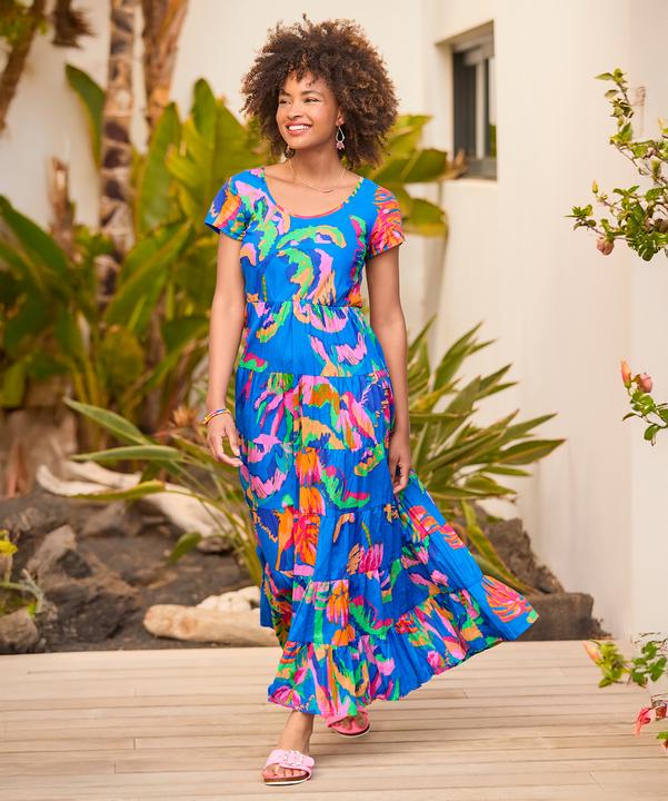 Produktbild Joe Browns Tropical Print Crinkle Cotton Dress (18)