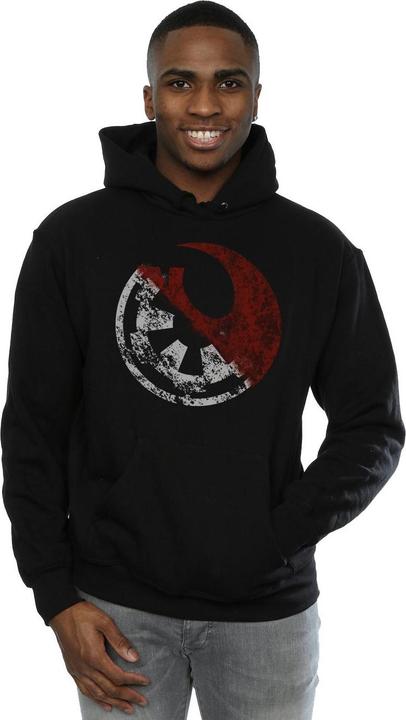 Immagine prodotto Star Wars Rogue One Rusty Emblems Felpa con Cappuccio Uomo (XL)