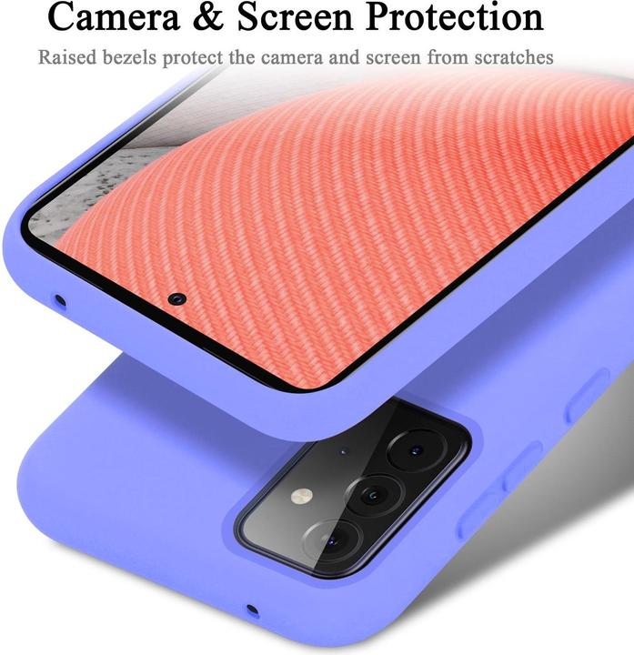 Actual product image Cadorabo TPU Liquid Silicone Case Cover (Samsung Galaxy A72)