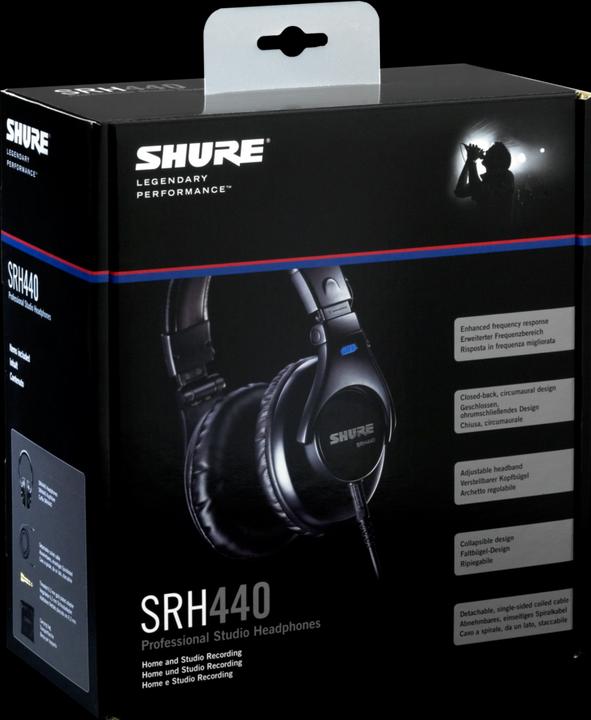 Actual product image Shure Srh440 (ANC, Cable)