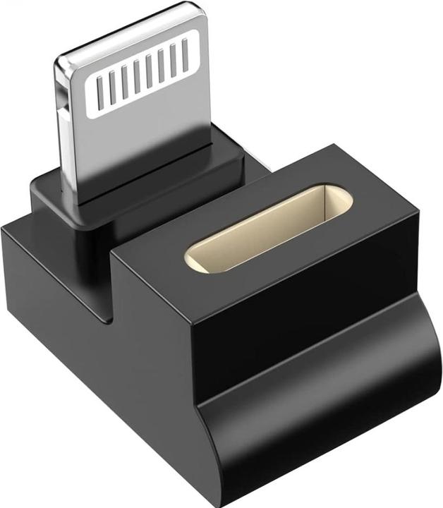 Produktbild PowerGuard USB-C zu Lightning 180 Grad Winkel U-Form Adapter (male/female) (Lightning)