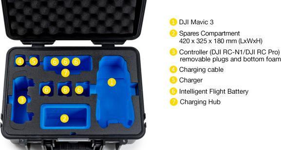 Image du produit B&W International DJI Mavic 3 Fly More Combo valise de transport B&W type 4000 jaune (Valises de drone, DJI Mavic 3)