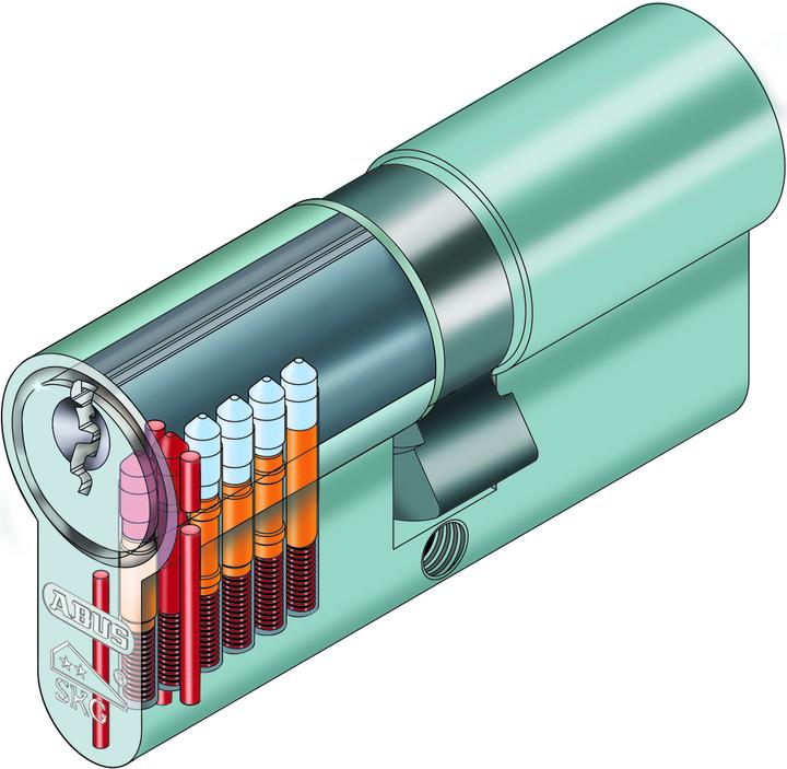 Produktbild Abus KE60NP Z40/K50 B/DFNLIESP (Drehknopfzylinder)