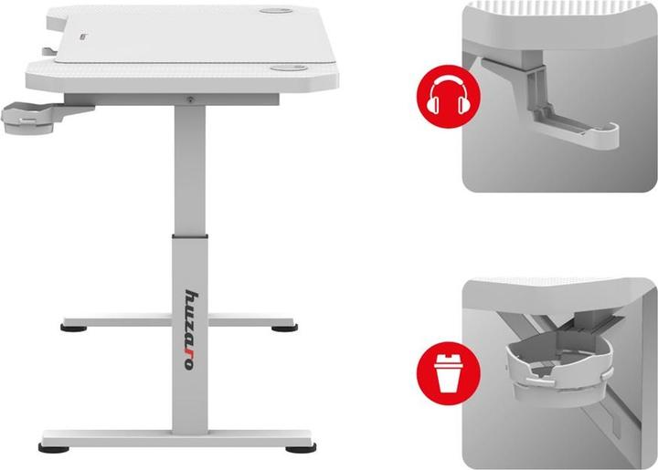 Actual product image Huzaro Biurko gamingowe Hero 2.6 White