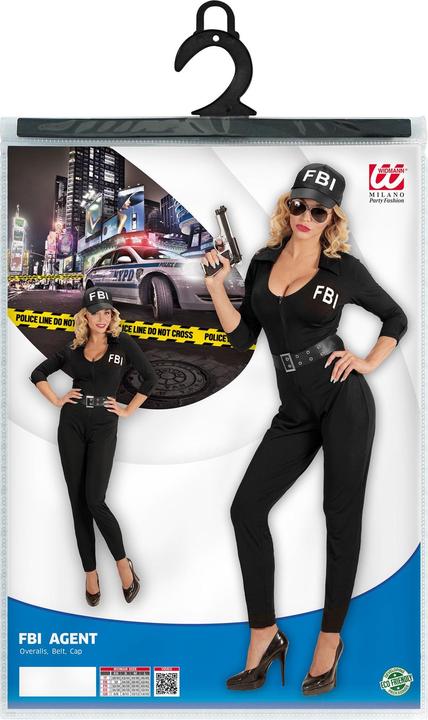 Immagine prodotto Widmann FBI AGENTIN (Overall, Gürtel, Kappe), XS (XS)