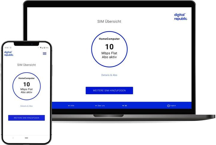 Actual product image Digital Republic SIM card Unlimited Internet for 365 days - High Speed (365 days unlimited 300 Mbit/s)