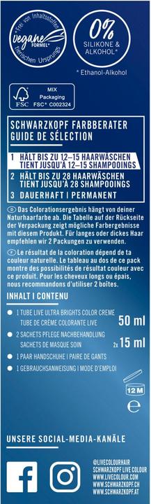 Produktbild Schwarzkopf Live Ultra Brights (98 Steel Silver)