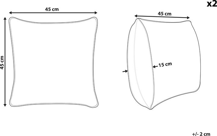 Actual product image Beliani Periwinkle (45 x 45 cm)