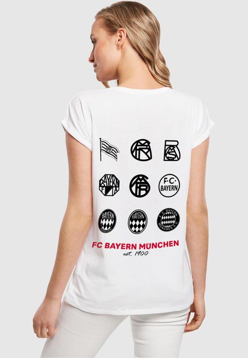 Actual product image FC Bayern München Ladies Logo History Extended Shoulder Tee - 115129 (3XL)