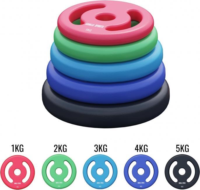 Immagine prodotto Gorilla Sports Piastre di peso (2 x 1 kg)