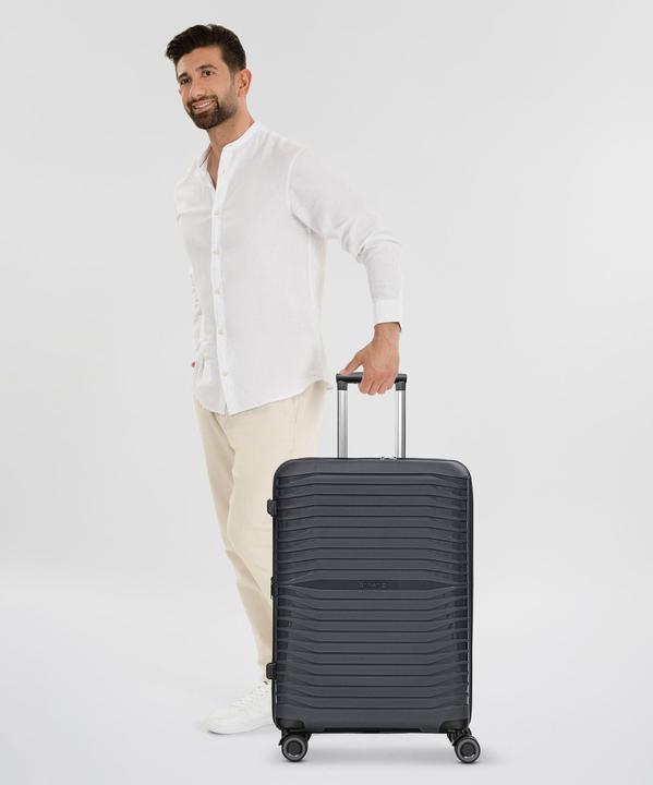 Actual product image Stratic Shine 4-wheel trolley 65 cm with expansion fold (69 l, M (50 - 90l))
