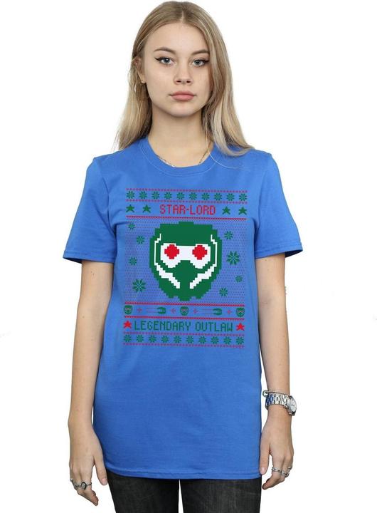 Immagine prodotto Guardians Of The Galaxy Vol. 2 Star Lord Fair Isle Maglietta Ampia Donna (XXL)