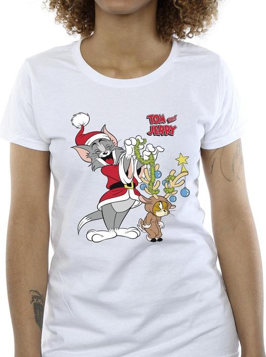 Immagine prodotto Tom & Jerry Christmas Reindeer Maglietta Donna (XXL)