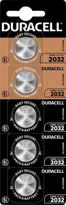 Duracell Lithium button cell (5 pcs., CR2032, 265 mAh)
