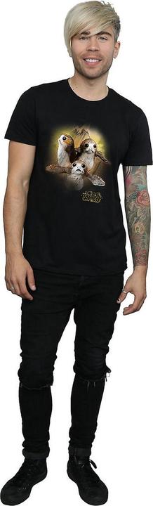Actual product image Star Wars Mens Porg Brushed Cotton T-Shirt (M)