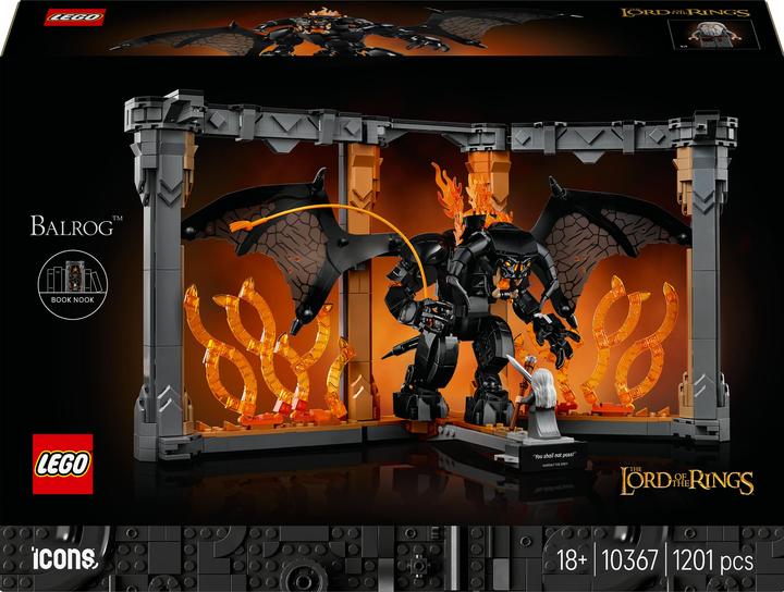 Actual product image LEGO The Lord of the Rings: Balrog™ bookend (10367, LEGO Icons)