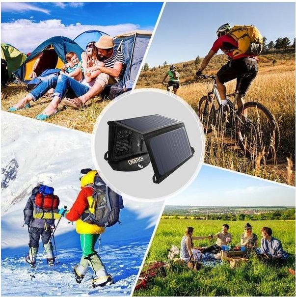 Image du produit Choetech Chargeur solaire USB (19 W, 0.48 kg)