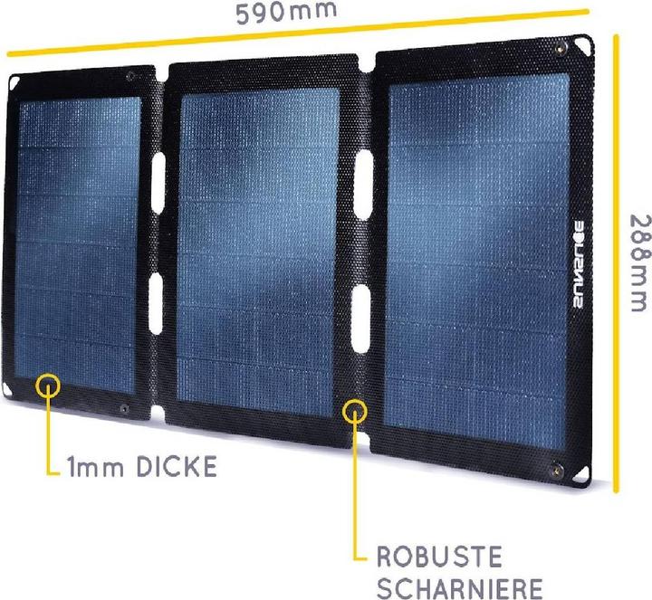 Produktbild Sunslice Tragbares Solarpanel "Fusion Flex 18" (18 W, 0.39 kg)