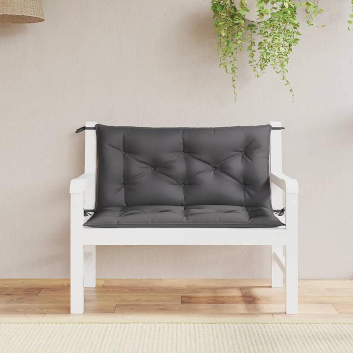 Actual product image VidaXL Garden bench cushions 2 pcs. O x ford fabric (100 x 50 x 7 cm)