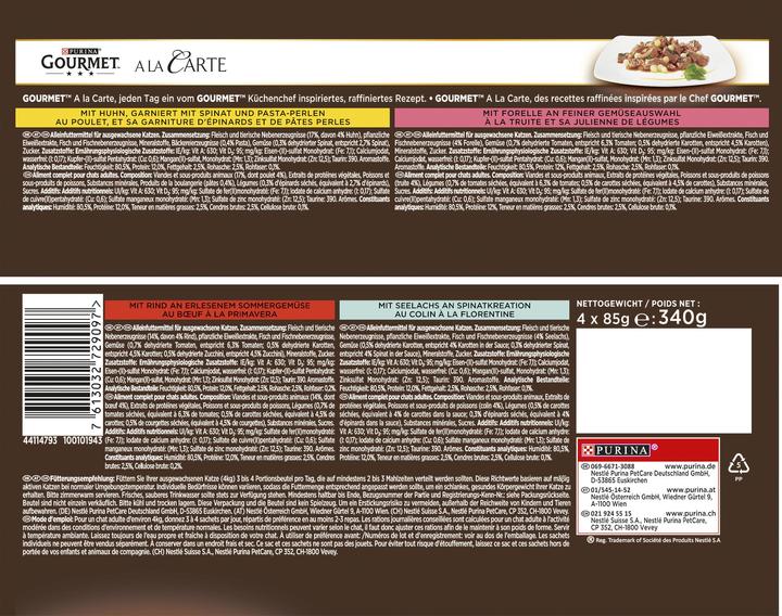 Produktbild Gourmet A la carte (Adult, 4 Stk., 85 g)