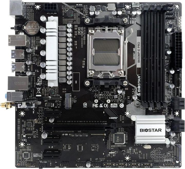 Image du produit Biostar Płyta główna B650MP-E PRO (AM5, AMD B650, mATX)