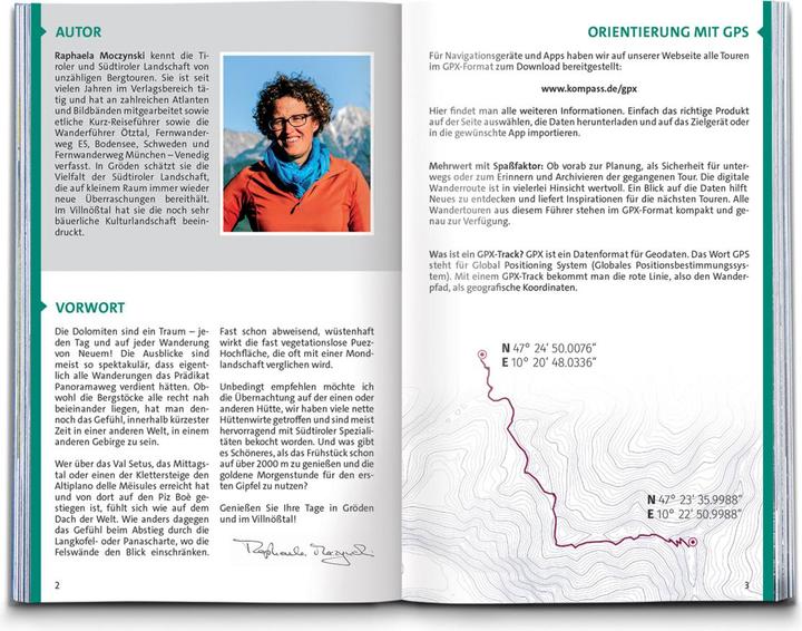 Produktbild Wanderführer Grödental, Villnösstal, Seiser Alm, Herausragende Dolomiten, 55 Touren (Deutsch, Raphaela Moczynski, 2023)