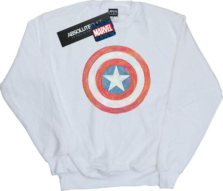 Actual product image Mens Captain America Sketched Shield Sweatshirt (S)