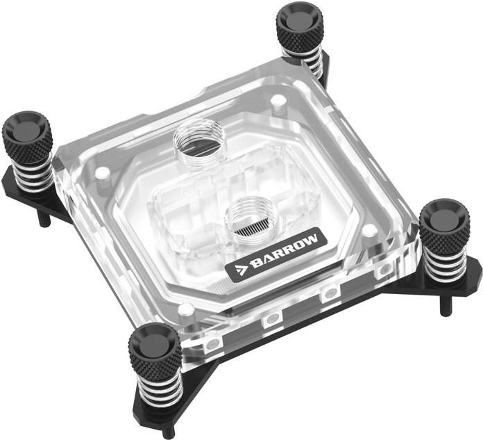Actual product image Barrow Intel CPU water block RGB, acrylic - black