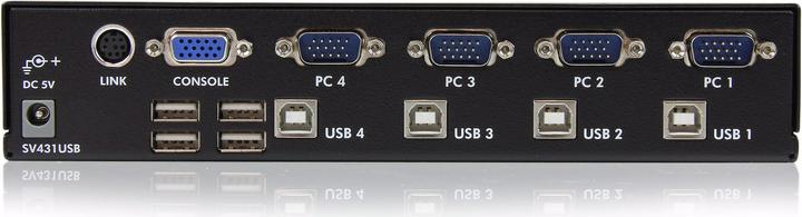Image du produit StarTech Commutateur KVM VGA USB 4 ports avec hub - Commutateur KVM VGA professionnel