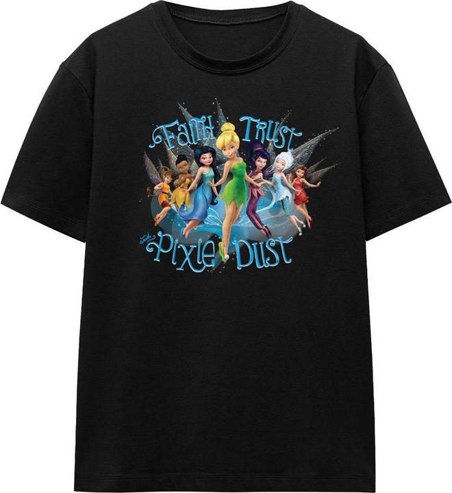 Actual product image Disney Interactive Studios Unisex Adult Faith, Trust And Pixie Dust Tinker Bell T-Shirt (XXL)