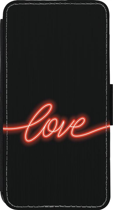 Produktbild PhoneLook Hülle Wallet schwarz Valentine 2023 neon love (Apple iPhone 13 Pro)